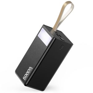 Yinowo 50,000  mAh power bank 22.5W Super Fast Charge & LED Light for Outages