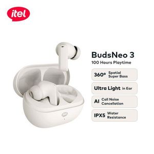 itel TWS BUDSNEO 3 Earbuds Earpods BUDS NEO 3 100Hours ENC White