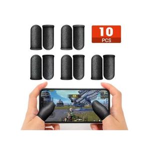 10 PIECES Anti-sweat Mobile Game Controller Finger Sleeve Gaming Cot Gloves Mobile Gaming Thumb Sleeve Sets, Wasp Feelers PUBG/CODM/FREEFIRE Hand Sweatproof Trigger Breathable PUBG/ CALL OF DUTY/ FREE