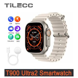 TiLECC T900 Ultra2 Smart Watch 2.19-inch High Bluetooth Call Intelligent IP67 Waterproof