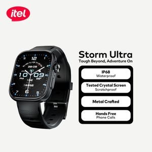 itel Storm Ultra Smart Watch 2.02'' HD Scratchproof IP68 O23 Lasting battery Black