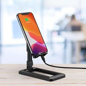 Foldable Mobile Phone Holder And Tablet Stand-Black