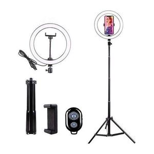 13 Inch Ring Light + 210CM Tripod And Bluetooth Remote.