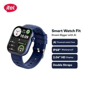 itel Smart Watch Fit O20 2.04" HD Display IP68 AI-Powered Blue