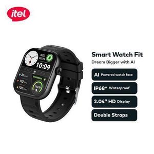 itel Smart Watch Fit O20 2.04" HD Display IP68 AI-Powered Black
