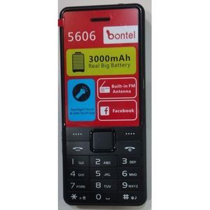 Bontel 5606,1.77",3000mah Battery,dual Sim,spot, Black