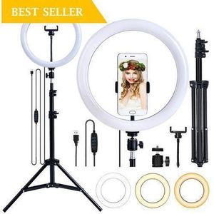 Automatic Led Ringlight With Stand And Phone holder and BT remote - Durable Ring Light And Tripod Stand 10 Inch