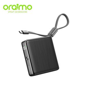 Oraimo PowerNova L11 Power Bank 10000mAh 22.5W Fast charging Built-In Cable - Black