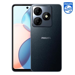 Philips Essence 20 6.56 HD Punch Hole 128GB ROM / Up to 8G ( 4 + 4 GB) Extended RAM  Android 13 -  Moonlight Black