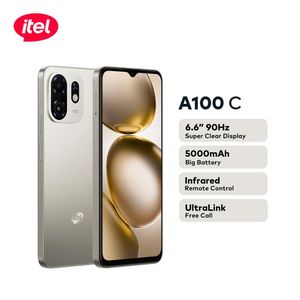 itel itel A100C 64/2+4gb 90hz 6.6" Super Clear Display 5000mah Military-grade Durability Ultra-Link Free Call DTS Sound IR Remote Control  - Titanium Gold