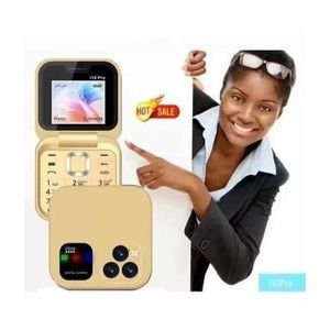 Dual SIM Dual Standby Foldable Mini Flip 2G Mobile Phone