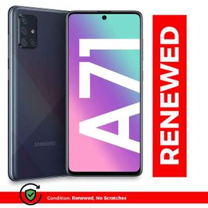 Samsung Galaxy A71 5G, 6GB RAM, 128GB Storage, Black, 4500 mAh, 6.7 inch with 12 months warranty (Refurbished)