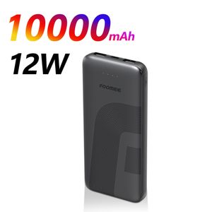 FOOMEE 10000 mAh Portable Slim Power Bank with 12W Fast Charging and LED Light Indicator