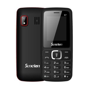 Sunelan S7 1.8" Screen Phone, Dual SIM, Game, Camera  BL 5C_Battery - Black&Red