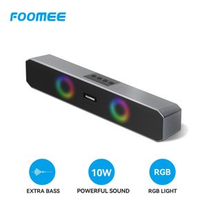 FOOMEE HH53 Bluetooth Speaker with LED Light , 10W Super bass