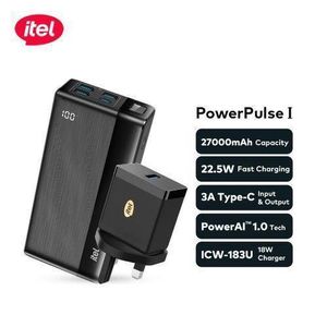 itel PowerPulse B1481 27000mAh PowerBank + 18W QC Fast Charger