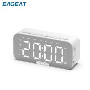 EAGEAT Bluetooth Speaker Wireless Portable Alarm Clock FM Radio