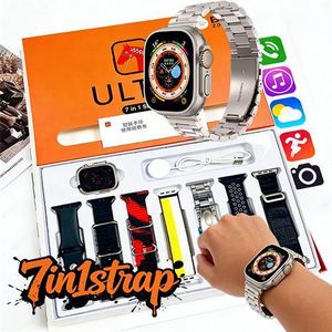 7in1 Smart Watch ECG Monitoring Smart Wireless Charging NFC Bluetooth Call Heart Rate Monitoring Sleep Monitoring Leisure Watch Men's Watch Sports Watch Smart Watch Strap Suitable for Android and iOS