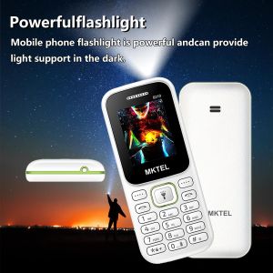 MKTEL MKTEL B310 1.77inch Screen Dual SIM FM Radio Bluetooth Torch Light Dark White