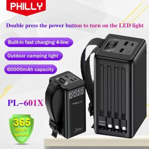 Philly 60000mAh 22.5W Super Fast Charging Outdoor Power Station - 4-in-1 Cables