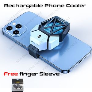Rechargable Wireless Mobile Cooler with Built-in Battery With Finger Sleeve