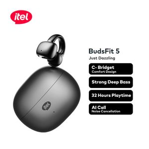 itel TWS BudsFit 5 Earbuds C-Bridge Design Space Grey