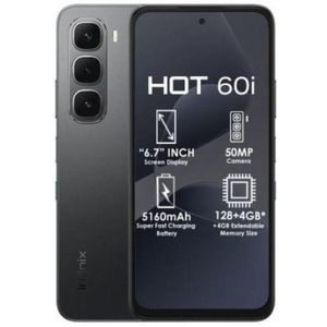 Infinix Hot 60i 6.78" 4GB RAM/128GB ROM Android 15-Black
