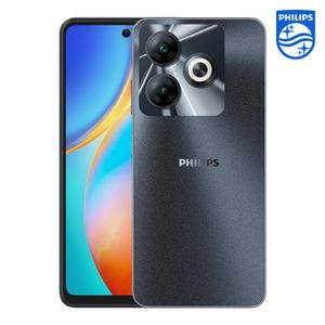 Philips Essence 10 6.56 HD Punch Hole 64GB ROM / Up to 6G ( 3+3 GB) Extended RAM  Android 13,5000mAh Mega Battery - Timber Black