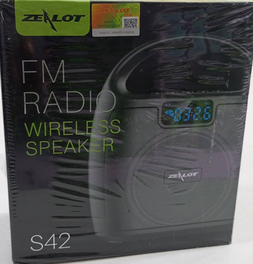 ZEALOT S42 FM RADIO WIRELESS SPEAKER