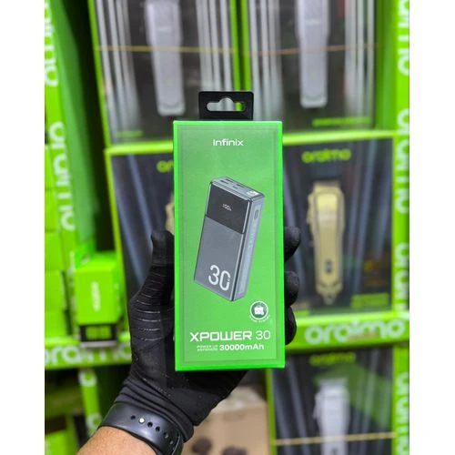 Infinix XP30,000mAh Power Bank – 3 USB Ports, Type-C Input/Output, 15W Fast Charge