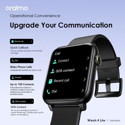 Oraimo Watch 4 Lite 1.83'' TFT IP68 Smart Watch